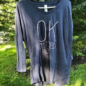 Ok I’m Tired Now Night Shirt